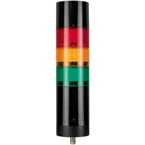 Murr Elektronik Signal tower Modlight70 Pro with LED modules, green, amber, red, buzzer, M12 plug, Input 24VDC, IP 65 4000-76705-5310000